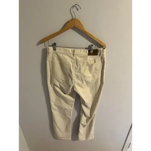 Lauren Jeans Co Ralph Lauren Cream Corduroy Pants Women's Sz 8 Bootcut Academia - Picture 3 of 11